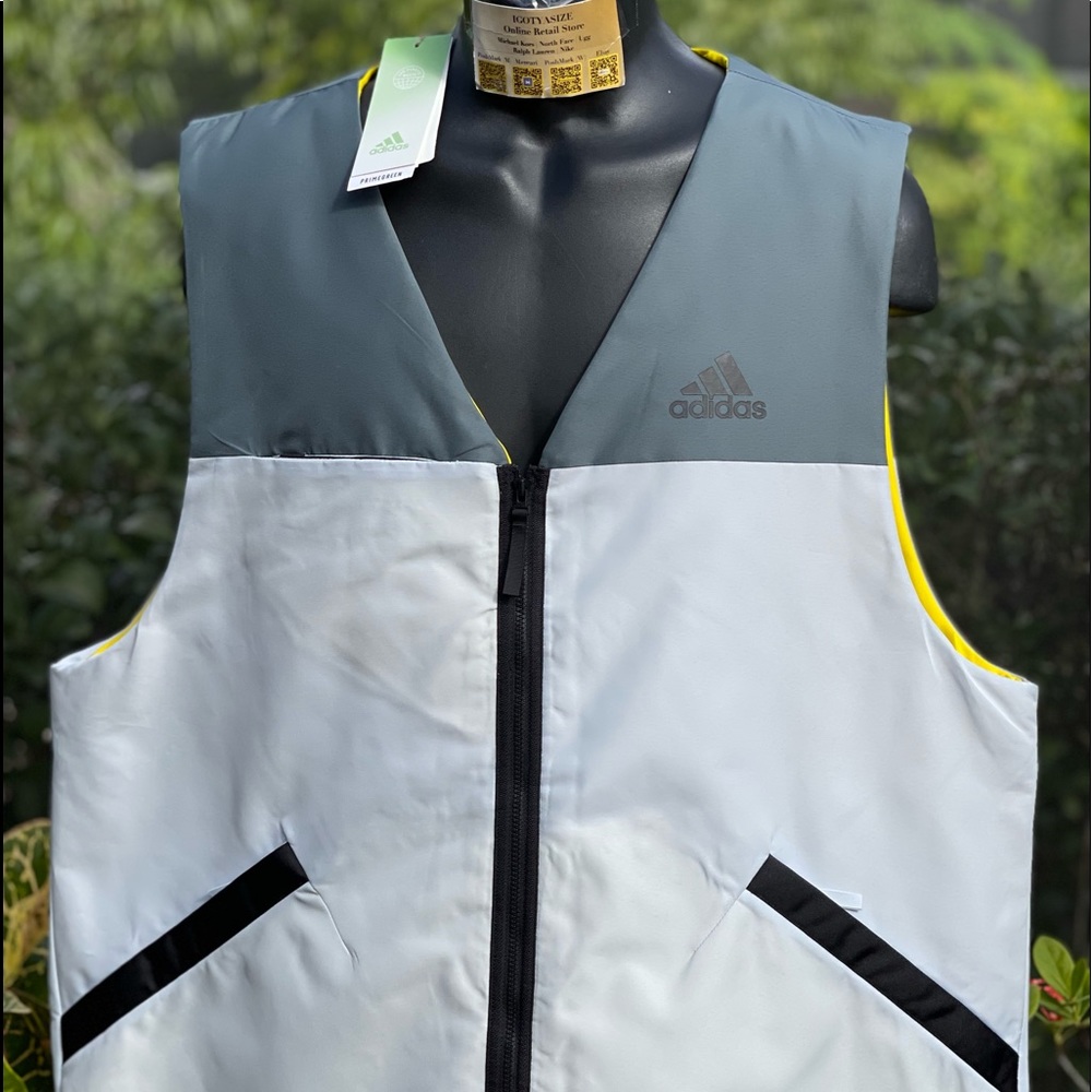 ADIDAS MENS BTS VEST‎ GJ8377 GRAY/YELLOW